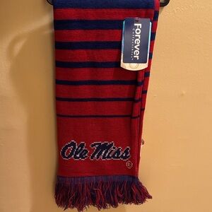 Forever Collectibles Red and Blue Ole Miss Scarf